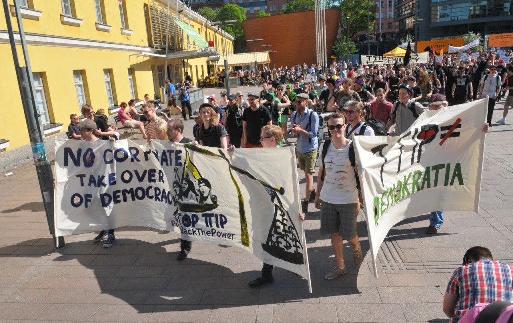 Mielenosoitus 23.5.2014 Kuva: Santeri Laurila